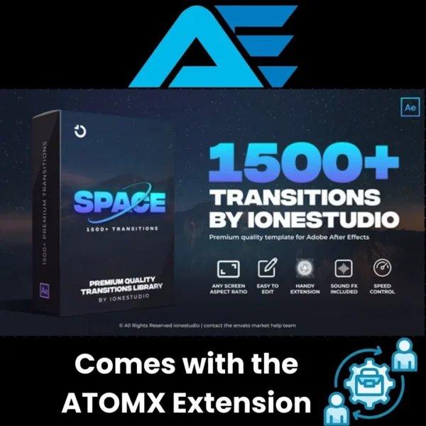 أكثر من 1500 انتقال لبرنامج After Effects – أنيق وحديث وسهل الاستخدام